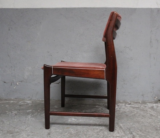 Image 1 of 4 X Mid-Century Rosewood Erik Buch Dining Chairs