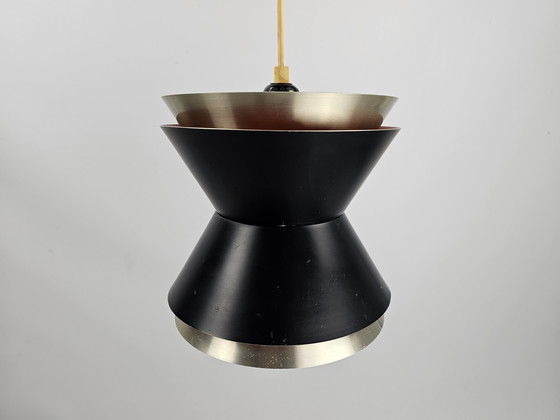 Image 1 of Carl Thore attributed pendant lamp Danish for Granhaga Diabolo shape