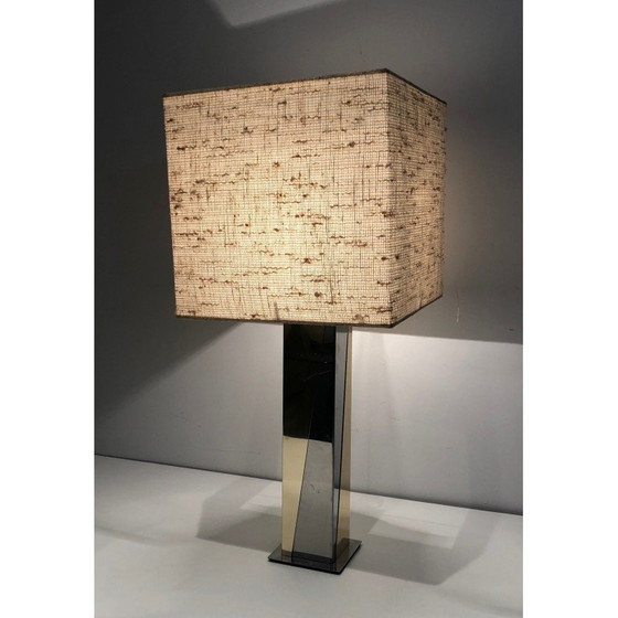 Image 1 of Lampada vintage in metallo cromato e dorato, 1970