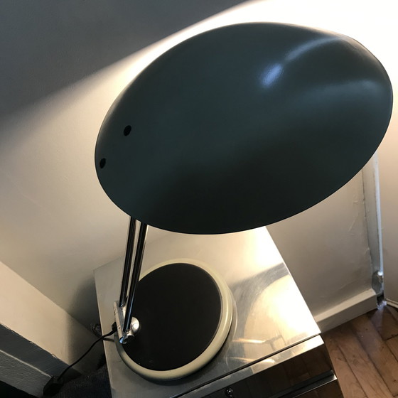 Image 1 of Vintage Desk Lamp - Saucer - Aluminor - Space Age - 1960