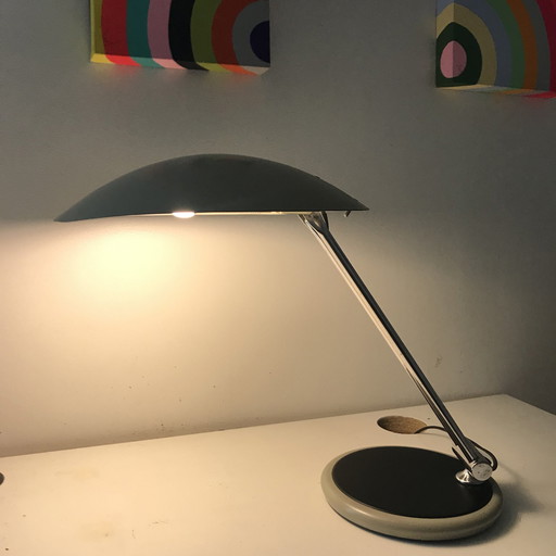 Vintage Desk Lamp - Saucer - Aluminor - Space Age - 1960