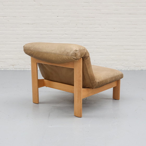 Image 1 of Wood & Leather Modular Bench 60S