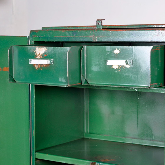 Image 1 of Industrial Iron Cabinet, 1960s