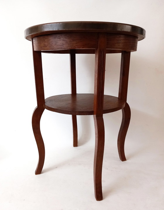 Image 1 of Classic oak smoking table, coffee table