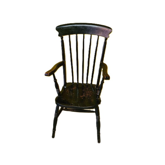 Image 1 of English Windsor Armchair 1st Half 19th Century