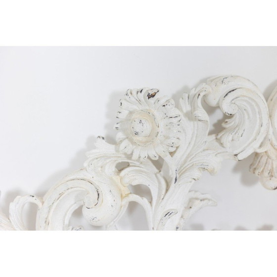 Image 1 of Vintage headboard in carved and lacquered wood, France 1900