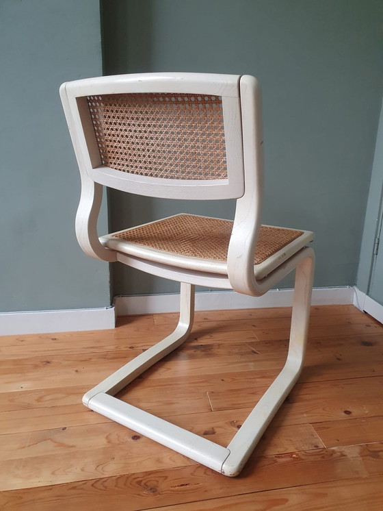 Image 1 of Set Of 2 Lübke Cantilever Chairs - Cane / Webbing