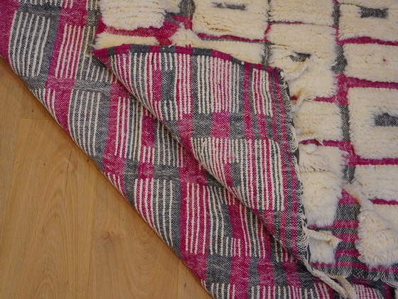 Image 1 of Tapis berbère - 245 cm x 158 cm - laine blanche