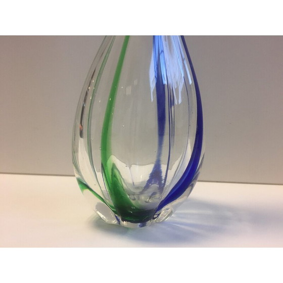 Image 1 of Vintage Murano glass soliflore vase by Archimède Seguso For Seguso Vetri d'Arte, Italy 1970