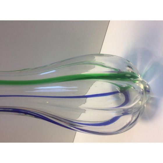Image 1 of Vintage Murano glass soliflore vase by Archimède Seguso For Seguso Vetri d'Arte, Italy 1970