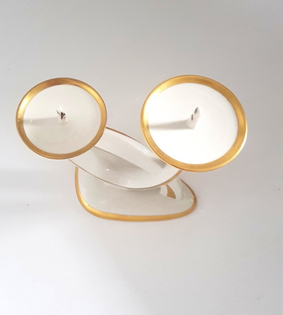 Image 1 of Candlelight With Gilding From Alka, 1950S