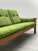 Arne Vodder For Cado 3-seater sofa teak wood bouclé green 1970s