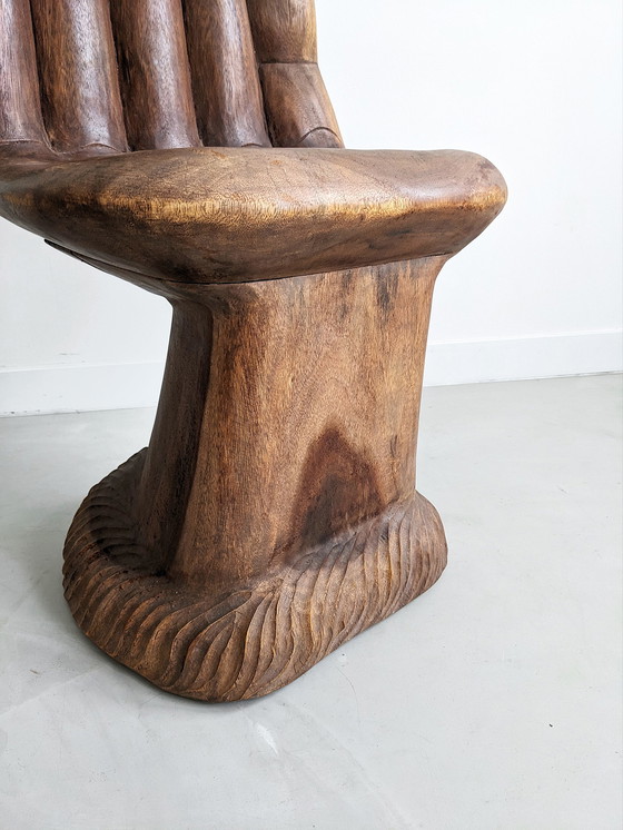 2x Handcarved Teak Hand Chair 610 Whoppah