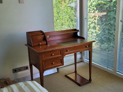 Tosato Pc Table With Leather Top