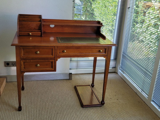 Image 1 of Tosato Pc Table With Leather Top