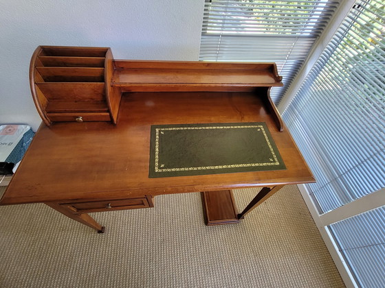 Image 1 of Tosato Pc Table With Leather Top