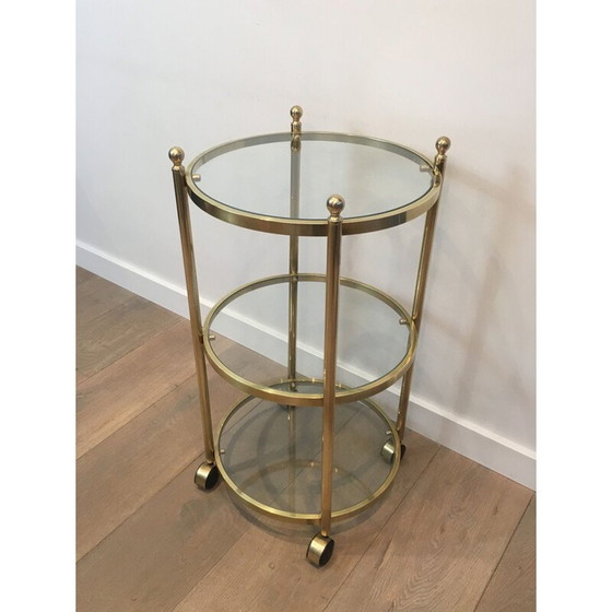 Image 1 of Divano rotondo in ottone Bout De Canape 