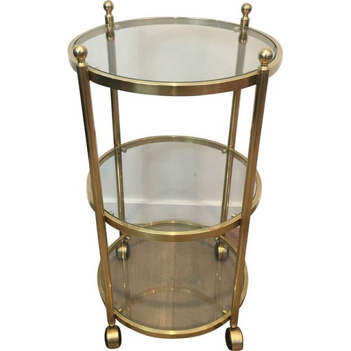 Divano rotondo in ottone Bout De Canape 