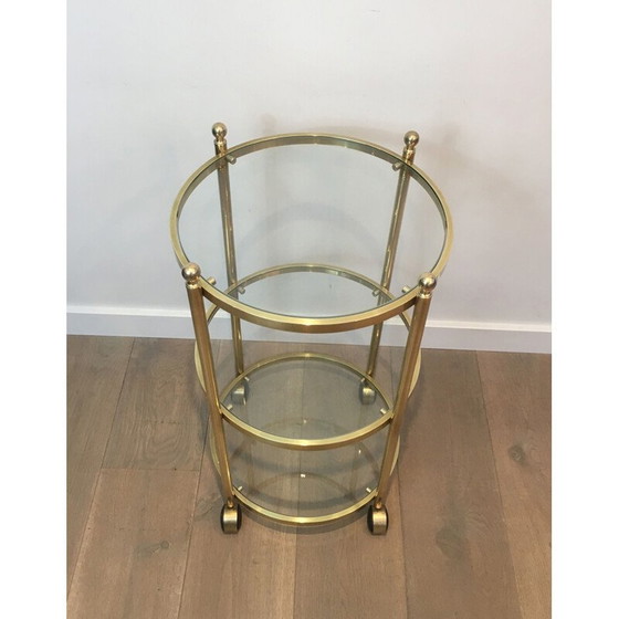 Image 1 of Divano rotondo in ottone Bout De Canape 