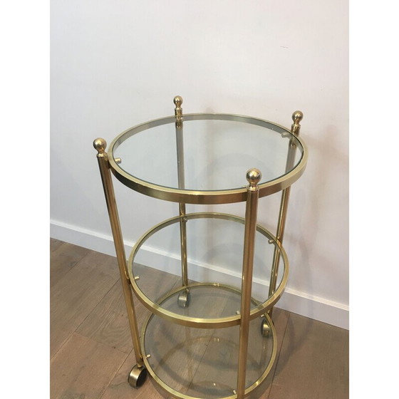 Image 1 of Divano rotondo in ottone Bout De Canape 