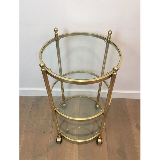 Image 1 of Divano rotondo in ottone Bout De Canape 