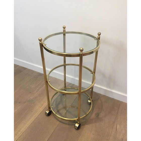 Image 1 of Divano rotondo in ottone Bout De Canape 