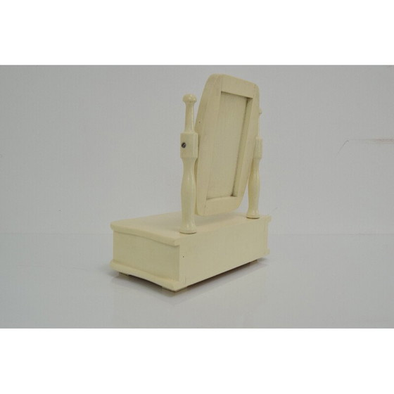 Image 1 of Toeletta vintage in legno per bambini con specchio, Cecoslovacchia, anni '70