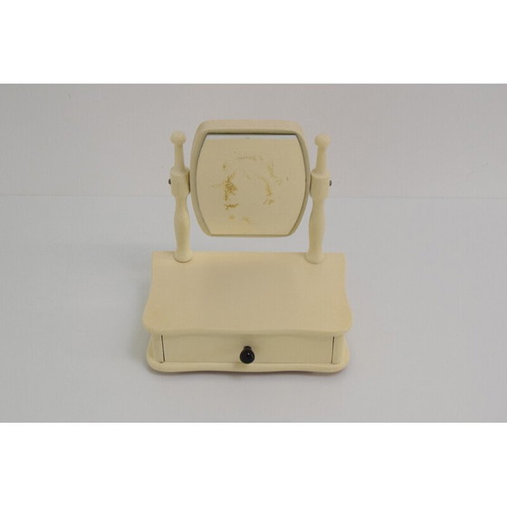 Image 1 of Toeletta vintage in legno per bambini con specchio, Cecoslovacchia, anni '70