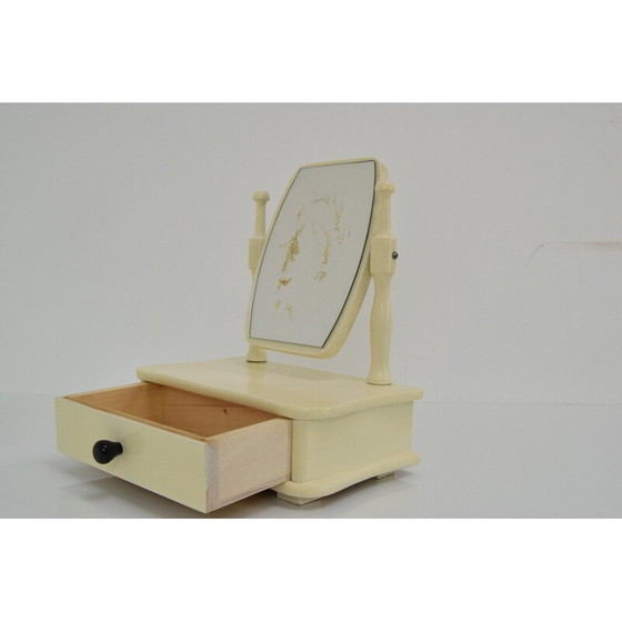 Image 1 of Toeletta vintage in legno per bambini con specchio, Cecoslovacchia, anni '70