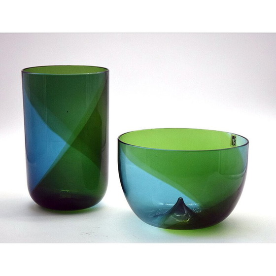 Image 1 of Pair of vintage 'Coreani' vases by Tapio Wirkkala for Venini, 1970s