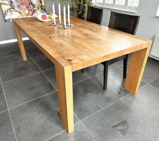 Image 1 of Solid oak table