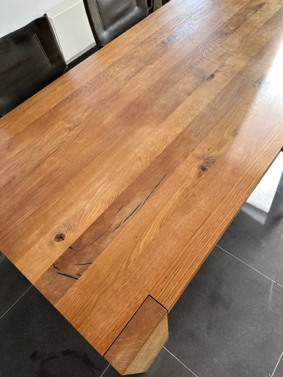 Image 1 of Solid oak table