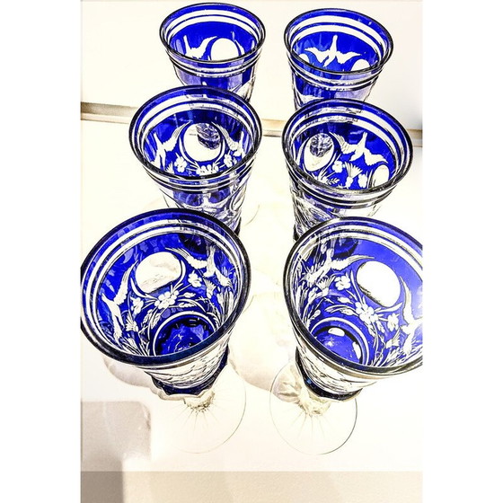 Image 1 of Vintage Murano glass glasses, Italy 1970