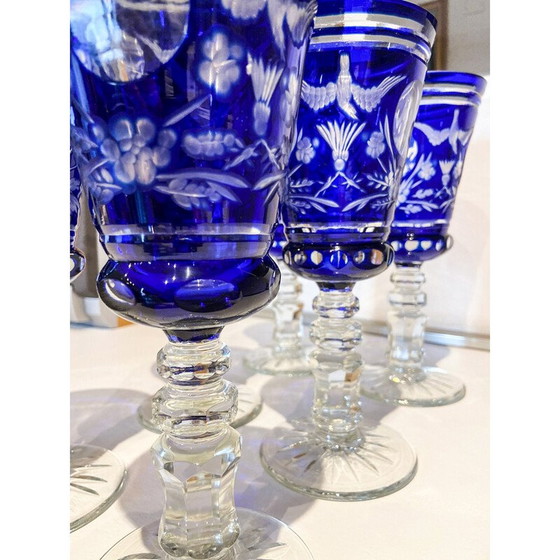 Image 1 of Vintage Murano glass glasses, Italy 1970