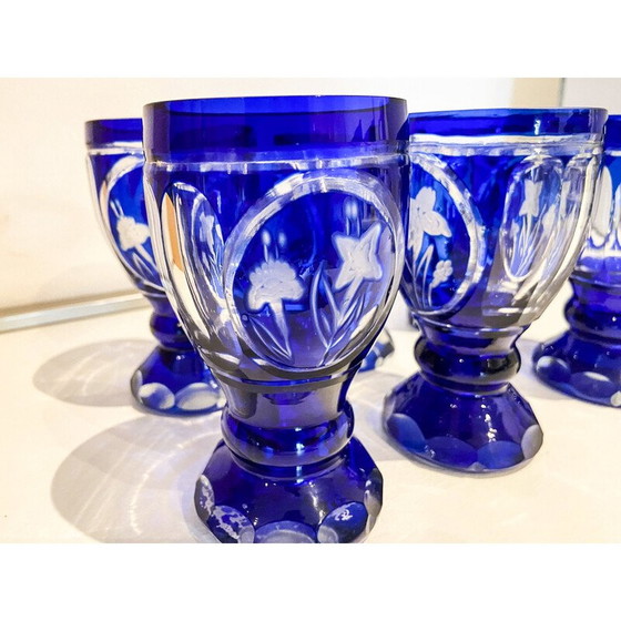 Image 1 of Vintage Murano glass glasses, Italy 1970