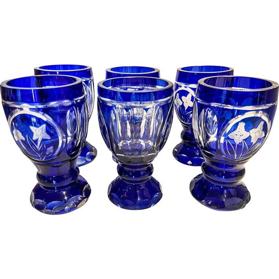Image 1 of Vintage Murano glass glasses, Italy 1970