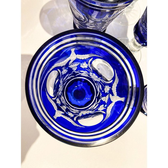 Image 1 of Vintage Murano glass glasses, Italy 1970