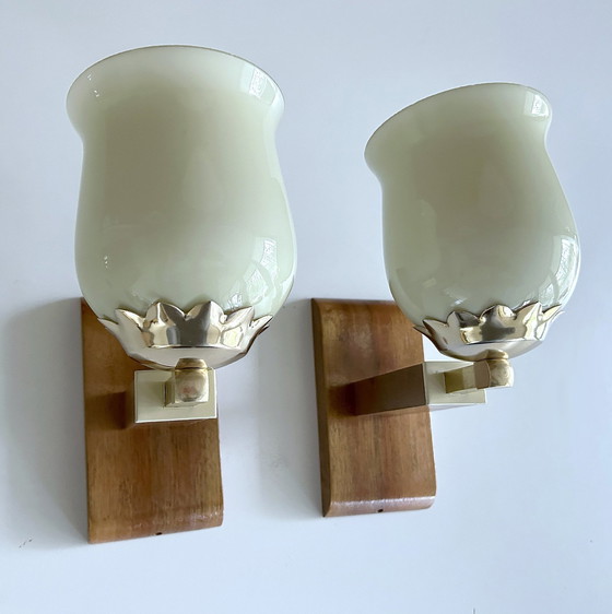 Image 1 of 2X Art Deco Wall Lights