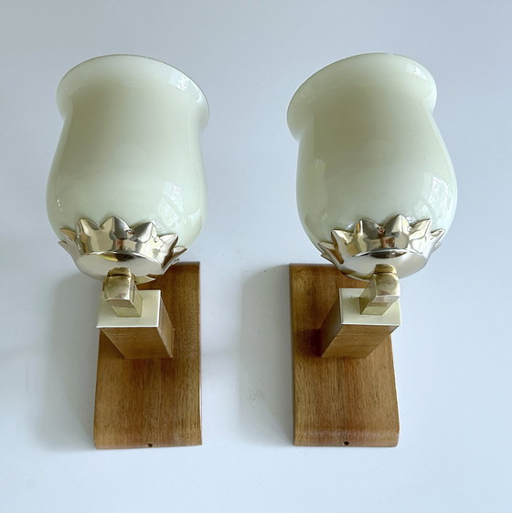 Image 1 of 2X Art Deco Wall Lights