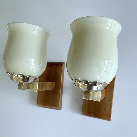 Image 1 of 2X Art Deco Wall Lights