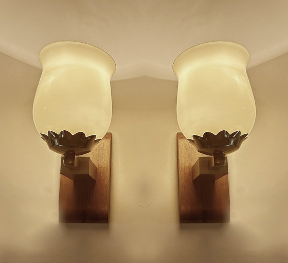 Image 1 of 2X Art Deco Wall Lights