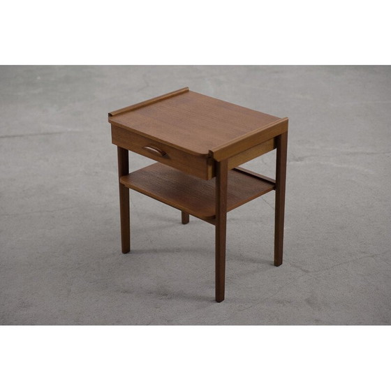 Image 1 of Mid-Century Modern Teak Nightstand Scandinavian 1950s