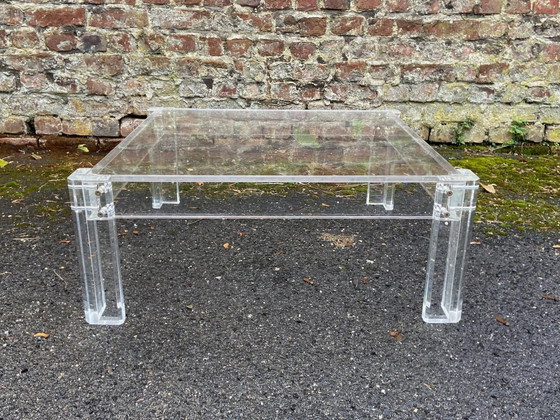 Image 1 of Two acrylic glass tables Table set Sofa table Side table