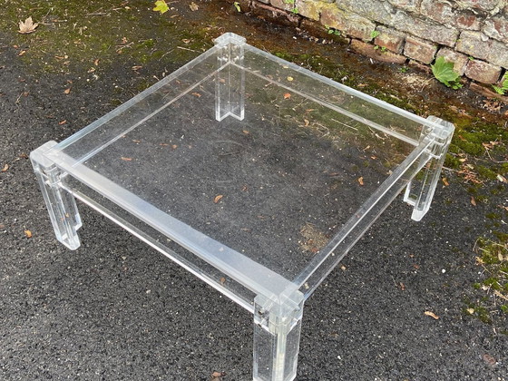 Image 1 of Two acrylic glass tables Table set Sofa table Side table