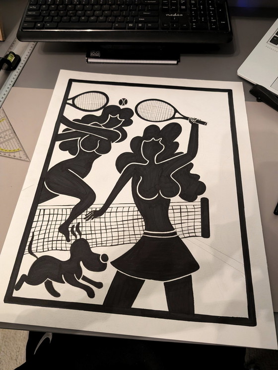 Image 1 of 40X50Cm | Original Drawing (Signed 1/1) | Samson & Bertje
