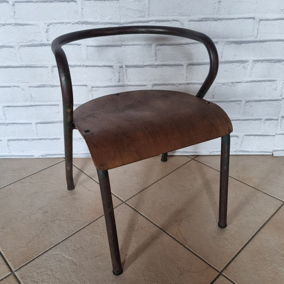 Image 1 of School Chair Attributed To Jacques Hitier 50's