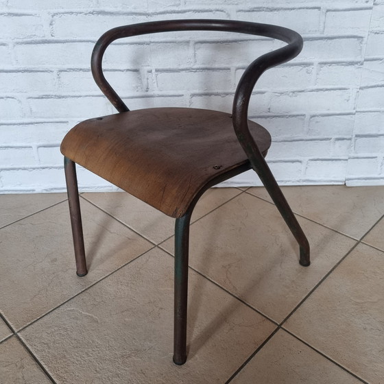 Image 1 of School Chair Attributed To Jacques Hitier 50's