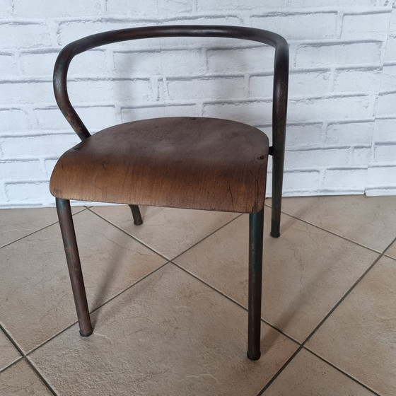 Image 1 of School Chair Attributed To Jacques Hitier 50's