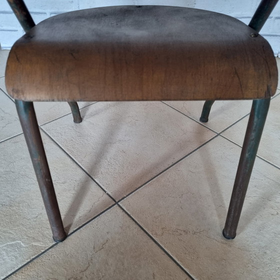 Image 1 of School Chair Attributed To Jacques Hitier 50's