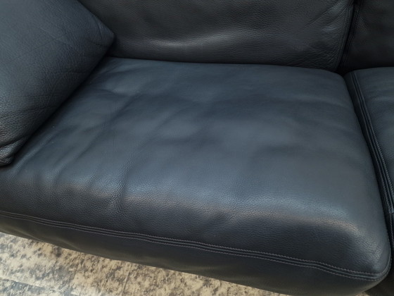 Image 1 of De Sede Ds 17 Black Designer Sofa Leather Sofa Wk Living Couch